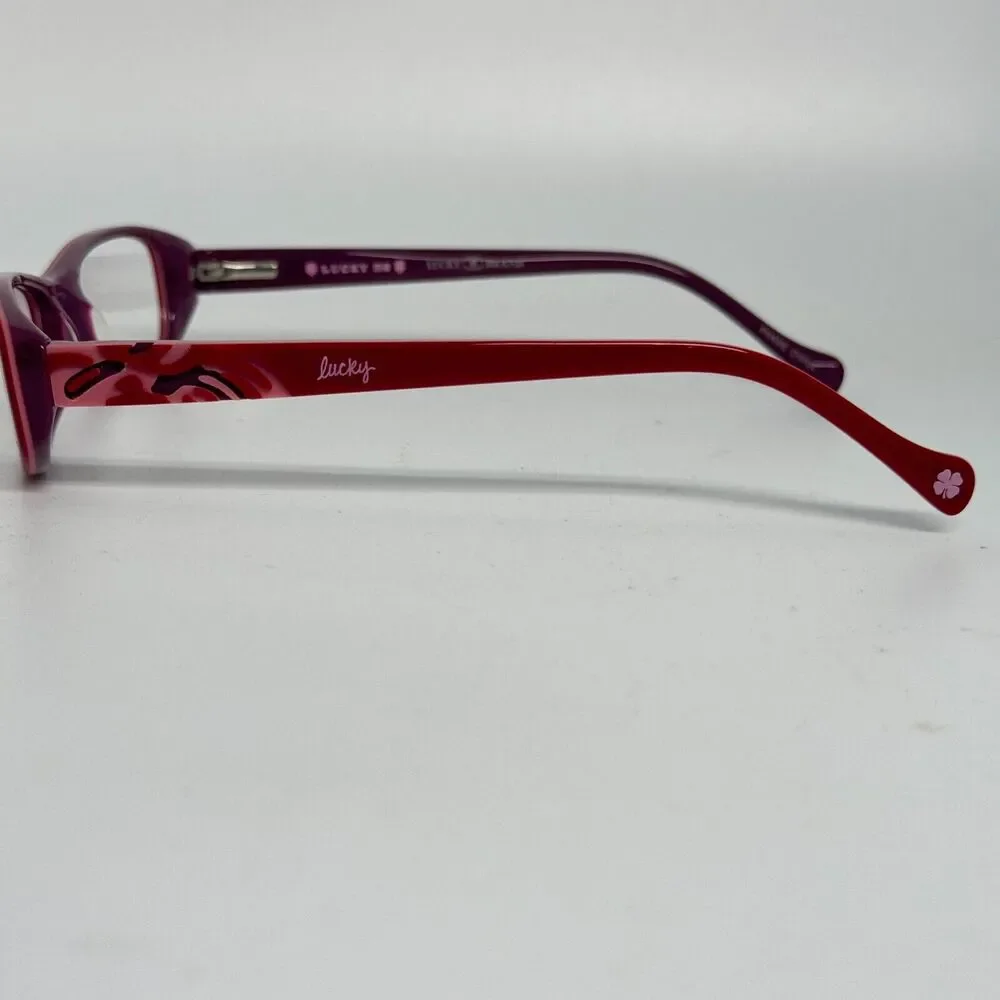 Lucky Brand Spark‎ Plug KIDS Cateye EyeGlasses in Red H16430